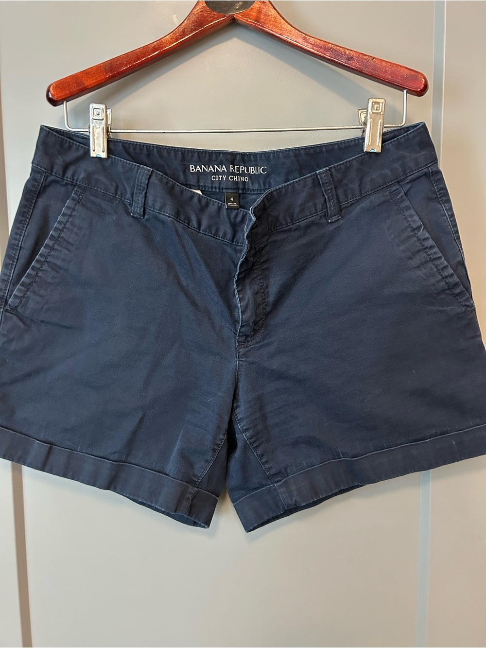 Banana Republic Navy City Chino Women's Bermuda Shorts